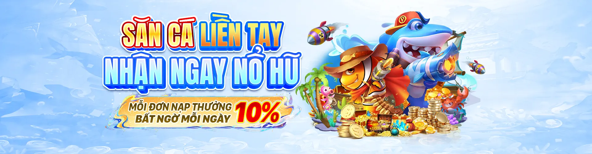 Hình ảnh chính trò chơi bắn cá nuw88 với đại dương sống động và phần thưởng lớn