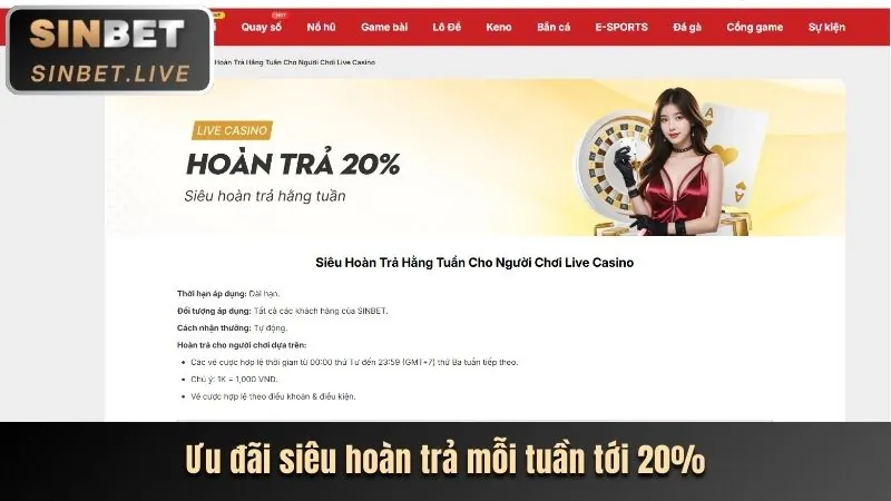 Hoàn trả slot không giới hạn